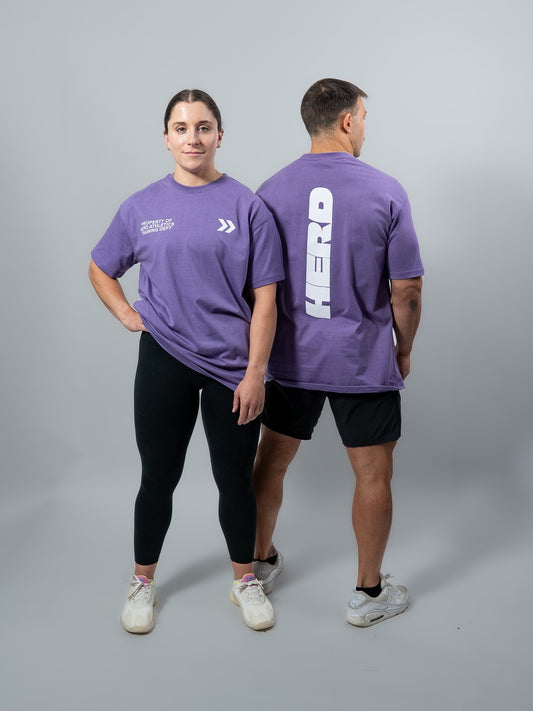 Dusty Violet HERD Athletics Training Tee Oversized