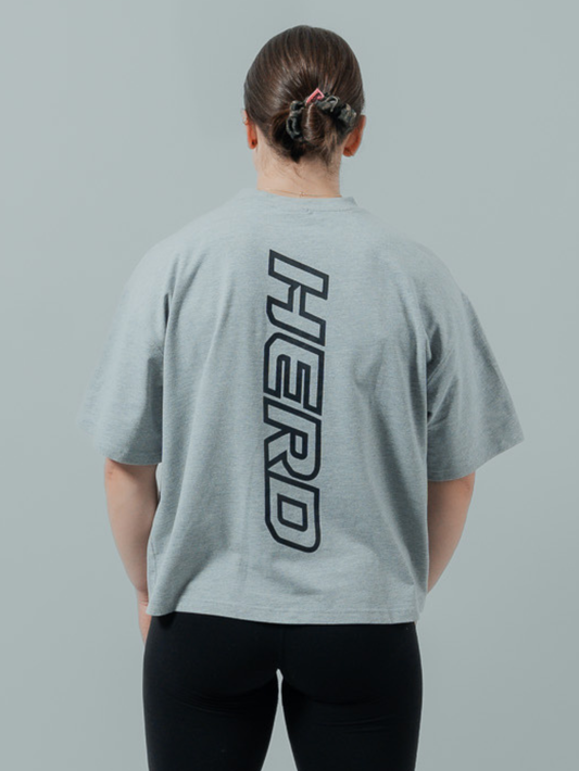 ORIGIN Oversized Training Crop | Iron Grey