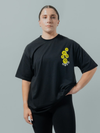 HERD Athletics ENDORPHIN Oversized Training Tee | Black & Yellow
