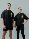 HERD Athletics ENDORPHIN Oversized Training Tee | Black & Yellow