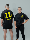 HERD Athletics ENDORPHIN Oversized Training Tee | Black & Yellow