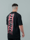 HERD Athletics GLITCH Oversized Training Tee | Black & Pink