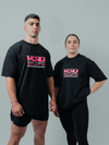 HERD Athletics GLITCH Oversized Training Tee | Black & Pink