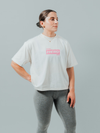 HERD Athletics ORIGIN Oversized Training Crop | Cream & Pink