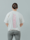 HERD Athletics ORIGIN Oversized Training Crop | Cream & Pink