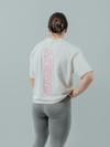HERD Athletics ORIGIN Oversized Training Crop | Cream & Pink