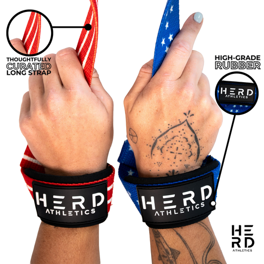 American Flag Lifting Straps