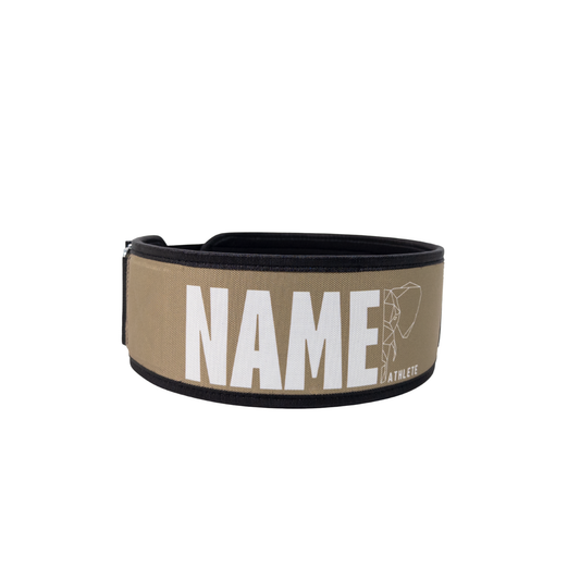 GLD+WHT BOLDER x HERD WEIGHTLIFTING BELT