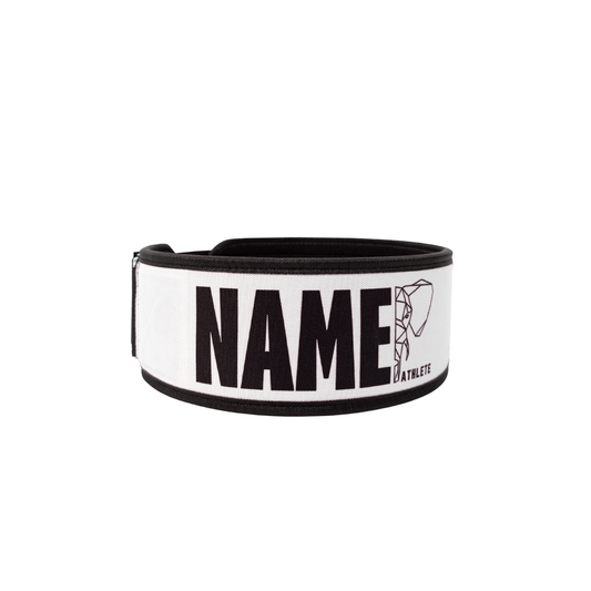 WHT+BLK BOLDER x HERD WEIGHTLIFTING BELT