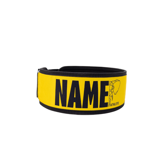 YLW+BLK BOLDER x HERD WEIGHTLIFTING BELT