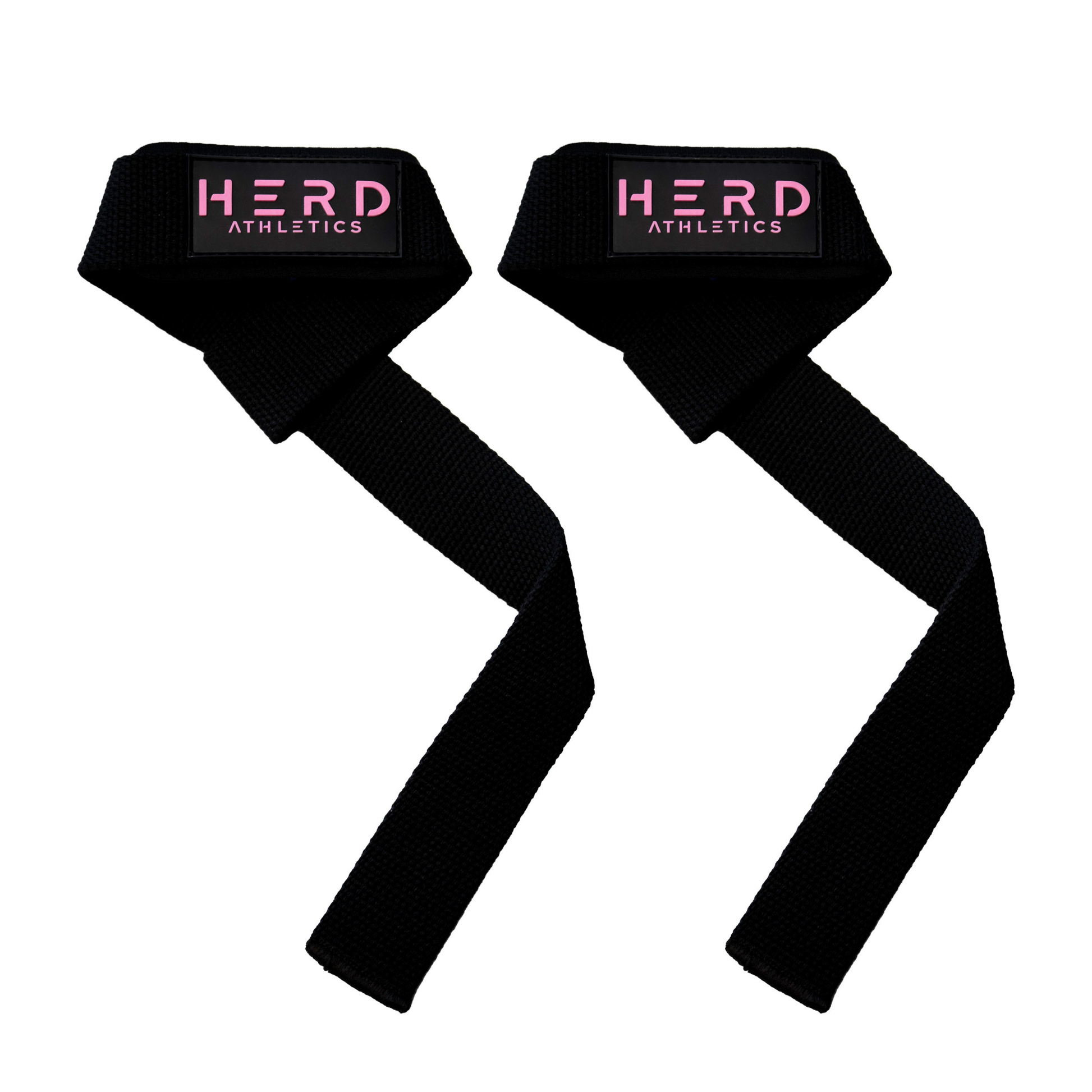 black-pink lifting straps