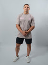 Stone Beige Pink HERD Athletics Tee Oversize