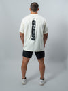 Cream Black HERD Athletics Training Tee Oversized