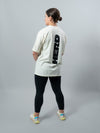Cream Black HERD Athletics Training Tee Oversized