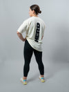 Cream Black HERD Athletics Training Tee Oversized
