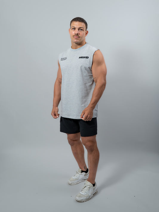 Iron Grey HERD Athletics Training Tank Oversized