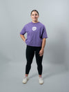 Dusty Purple HERD Athletics Crop Top Oversize