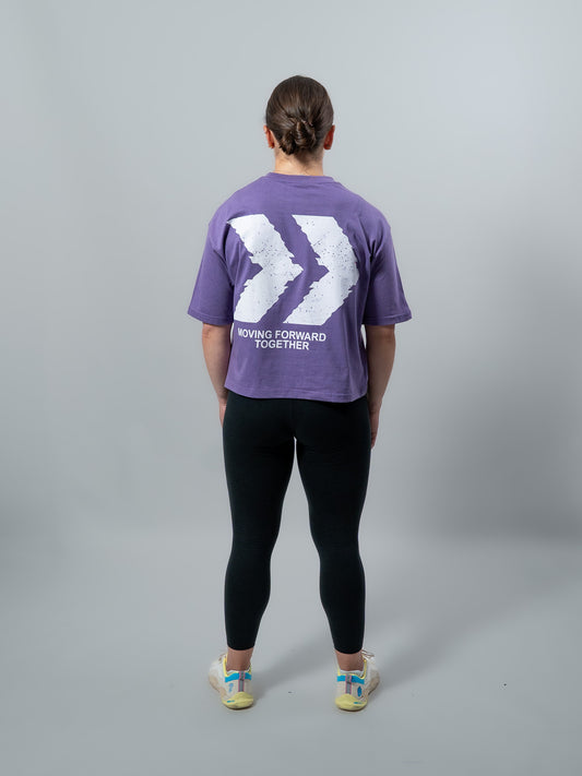 Dusty Purple HERD Athletics Crop Top Oversize