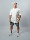 Cream Purple HERD Athletics Training Tee Oversized