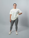 Cream Purple HERD Athletics Training Tee Oversized