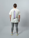 Cream Purple HERD Athletics Training Tee Oversized