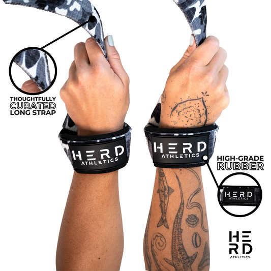 Camo Grey Lifting Straps