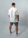 Cream Purple HERD Athletics Training Tee Oversized
