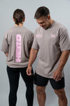 Stone Beige Pink HERD Athletics Tee Oversize