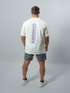 Cream Purple HERD Athletics Training Tee Oversized